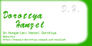 dorottya hanzel business card